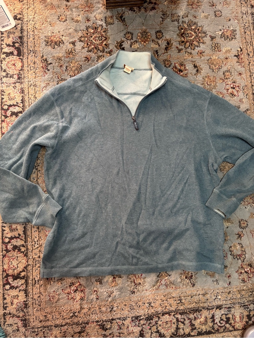 Jos. A. Bank Men's Light Blue Half-Zip Sweater